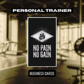 プロフェッショナルフィットネス健康および栄養トレーナー 名刺