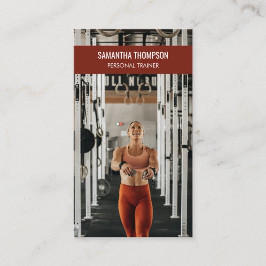 プロフェッショナルフィットネス写真ソーシャルメディア影響者 名刺 (正面)
