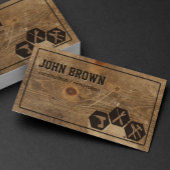 プロフェッショナルフェイクウッド建築大工 名刺