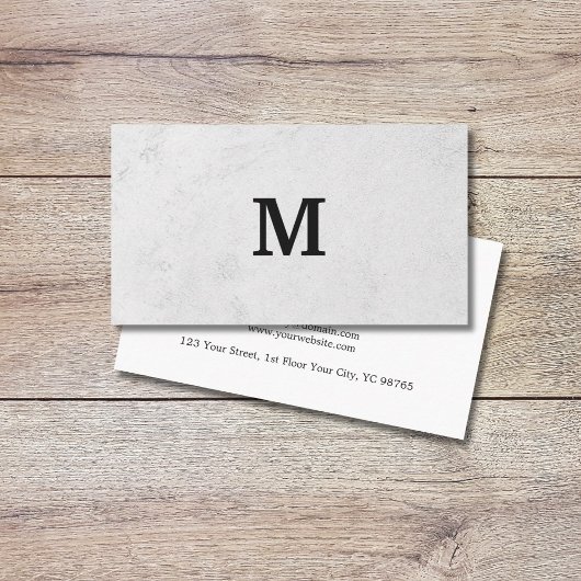 プロフェッショナルフェイクストーンブラックモノグラム 名刺