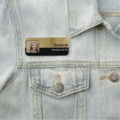 プロフェッショナルフェイクブラシ真鍮カスタム写真 名札 (インサイチュ)