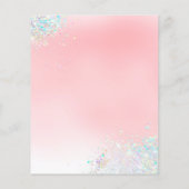 プロフェッショナルフェイクヘアドレッサーチャンキーグリッター チラシ (裏面)