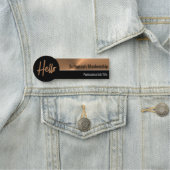 プロフェッショナルフェイクメタリック銅こんにちは 名札 (インサイチュ)