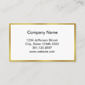 プロフェッショナルフェイク縁ど金ゴールド 予約カード (裏面)