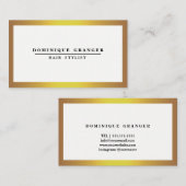 プロフェッショナルフェイク金ゴールドと白 名刺 (正面/裏面)