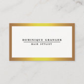 プロフェッショナルフェイク金ゴールドと白 名刺 (正面)