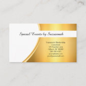 プロフェッショナルフェイク金ゴールドテンプレート文字のみ 名刺 (正面)