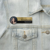 プロフェッショナルフェイク金ゴールド金属カスタム写真 名札 (インサイチュ)