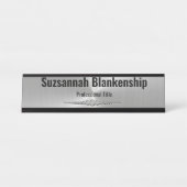 プロフェッショナルフェイク金属カスタム  デスクネームプレート (正面)