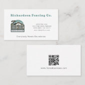 プロフェッショナルフェンス会社フェンシングサービス 名刺 (正面/裏面)