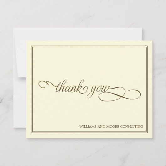 プロフェッショナルフエレガントラットサンキューカード サンキューカード (正面)