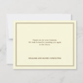 プロフェッショナルフエレガントラットサンキューカード サンキューカード (裏面)