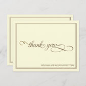 プロフェッショナルフエレガントラットサンキューカード サンキューカード (正面/裏面)