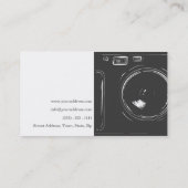 プロフェッショナルフォトグラファーのデジタルフォトカード 名刺 (裏面)