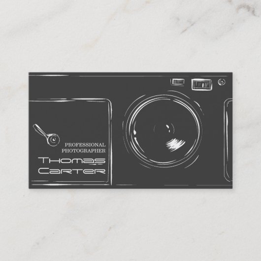 プロフェッショナルフォトグラファーのデジタルフォトカード 名刺 (正面)