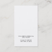 プロフェッショナルフォトグラファーシルバーコーナーフォトカード 名刺 (裏面)