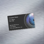 プロフェッショナルフォトグラファーモダンデザイン マグネット名刺 (インサイチュ)