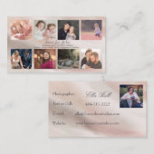 プロフェッショナルフォトグラファー大理石- 8フォトデザイン 名刺 (正面/裏面)