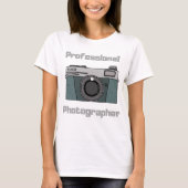 プロフェッショナルフォトグラファーCamera Photo Tシャツ (正面)