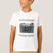 プロフェッショナルフォトグラファーCamera Photo Tシャツ (正面)