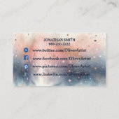 プロフェッショナルフォトグラファーCamera Sceneパステルピンク 名刺 (裏面)