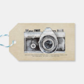プロフェッショナルフォトグラファーCamera Thank You ギフトタグ (裏面横)