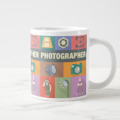 プロフェッショナルフォトグラファーIconicデザイン ジャンボコーヒーマグカップ (右)