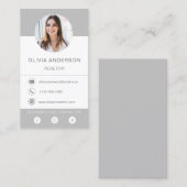 プロフェッショナルフォトグレーシルバービジネスカード 名刺 (正面/裏面)