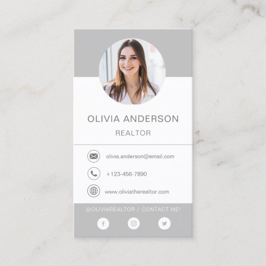 プロフェッショナルフォトグレーシルバービジネスカード 名刺 (正面)