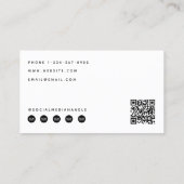 プロフェッショナルフォトソーシャルメディアQRコードロゴ 名刺 (裏面)