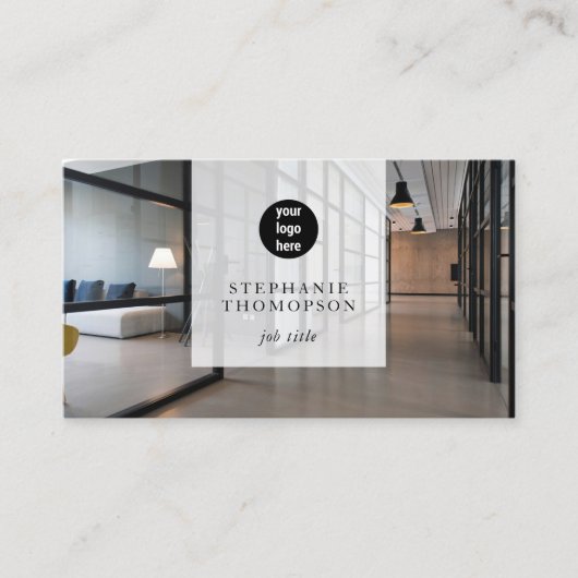 プロフェッショナルフォトソーシャルメディアQRコードロゴ 名刺 (正面)