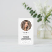 プロフェッショナルフォトソーシャルメディアQRコード 名刺 (スタンド正面)