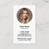 プロフェッショナルフォトソーシャルメディアQRコード 名刺 (正面)