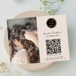 プロフェッショナルフォトビジネスロゴQRコード チラシ<br><div class="desc">QRコードを使用して、顧客をウェブサイトに誘導し、サービスに関する学情報を提供できる。チラシは、サービスを宣伝し、ブランドを探すプロフェッショナルを作るために使用できる。</div>
