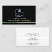 プロフェッショナルフォトビデオグラファー名刺 名刺 (正面/裏面)