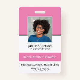 プロフェッショナルフォトピンクの従業員IDバッジ バッジ