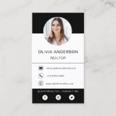 プロフェッショナルフォトブラック名刺 名刺 (正面)