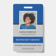 プロフェッショナルフォトブルーとグレーの従業員セキュリティ