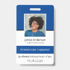 プロフェッショナルフォトブルー従業員IDバッジ バッジ
