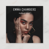 プロフェッショナルフォトメイクアップアーティスト スクエア名刺 (正面)