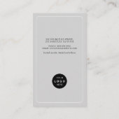 プロフェッショナルフォトロゴポートレート垂直 名刺 (裏面)