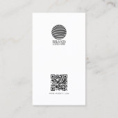プロフェッショナルフォトロゴQRコードソーシャルメディア 名刺 (裏面)