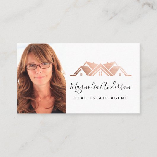 プロフェッショナルフォト実在エテートバラゴールドフォイル 名刺 (正面)