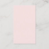 プロフェッショナルフォト赤面ピンク名刺 名刺 (裏面)