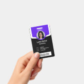 プロフェッショナルフォトIDバッジカスタマイズ – ロゴ付き バッジ (手持ち)