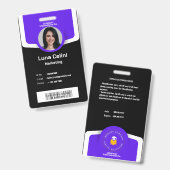 プロフェッショナルフォトIDバッジカスタマイズ – ロゴ付き バッジ (表裏)