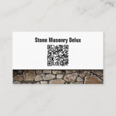 プロフェッショナルフォトQRコードストーンウォール 名刺 (正面)