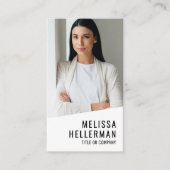 プロフェッショナルフォトQRコード会社ロゴ縦型 名刺 (正面)