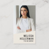 プロフェッショナルフォトQRコード会社ロゴ縦型 名刺 (正面)