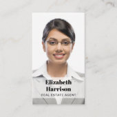 プロフェッショナルフォトQRコード実在領不動産仲介業者 名刺 (正面)